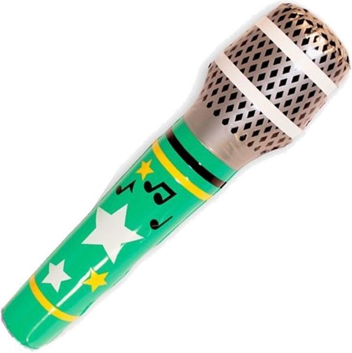 Opblaasbare mega microfoon groen - Nep microfoon - Popster verkleed  accessoire | bol.com