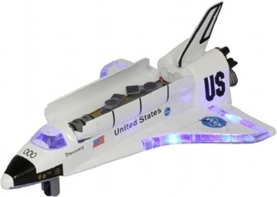 Speelgoed space shuttle met licht en geluid - Raket speelgoed voertuigen  voor kinderen | bol.com