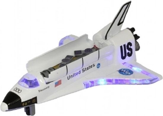 Jouet Navette Spatiale Avec Son Et Lumière - Fusée, 2 Astronautes, Rampe De Lancement - Cadeau Enfant Garçon Fille