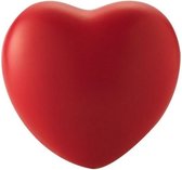Hartvormig stressballetje rood 7 cm - Valentijn of liefde huwelijk geschenk cadeau artikelen