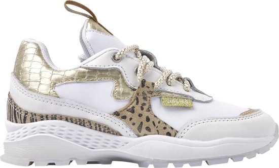 Vingino Mandy meisjes dad sneaker - Wit multi - Maat 32 | bol.com