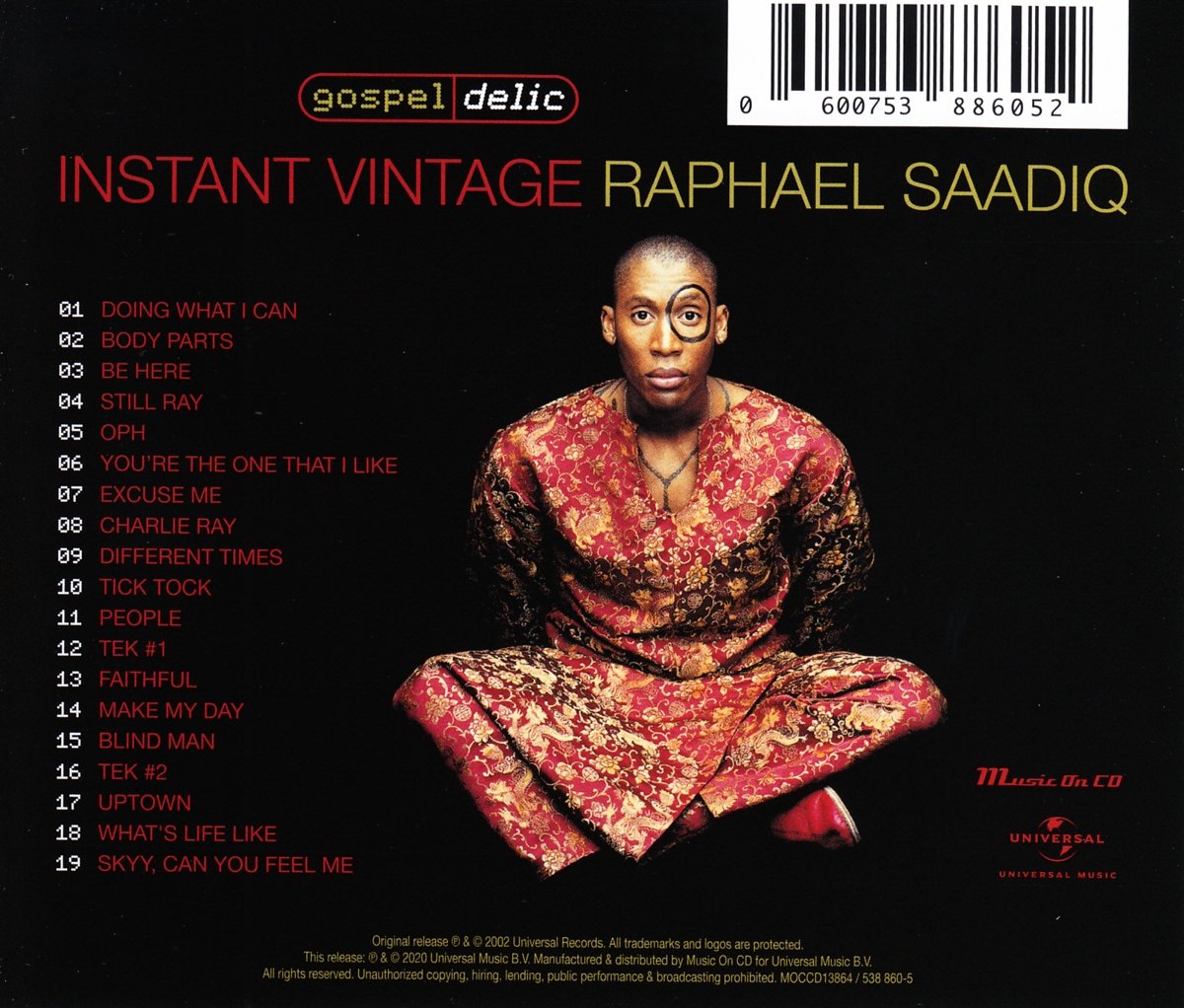 Instant Vintage, Raphael Saadiq | CD (album) | Muziek | bol