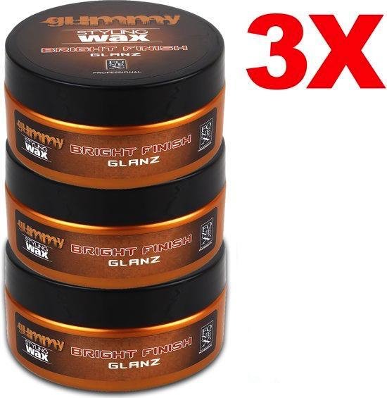 Fonex Gummy Styling Wax Bright Finish 3Pack