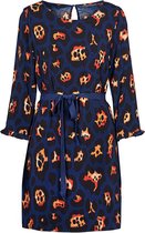 Leopard jurk blauw