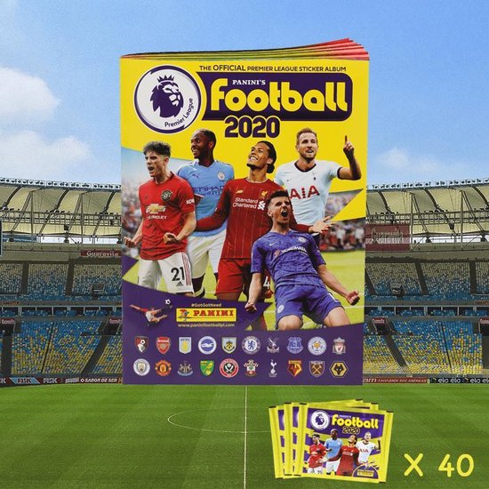 Bol Com Panini Premier League Football 1 Album Eng 40 Zakjes Pack Promo Games