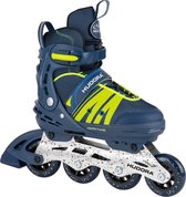 Hudora Comfort Inline Skates Soft Boot Inline Roller Skates Adjustable in Length and Width, Comfort Inline Skates Deep Blue Size 29-34, 28450, Deep Blue, 29-34