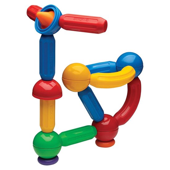 Stick-O Basic Set - Magnetisch Bouwspeelgoed - 20-delig - Montessori Speelgoed - vanaf 18 maanden