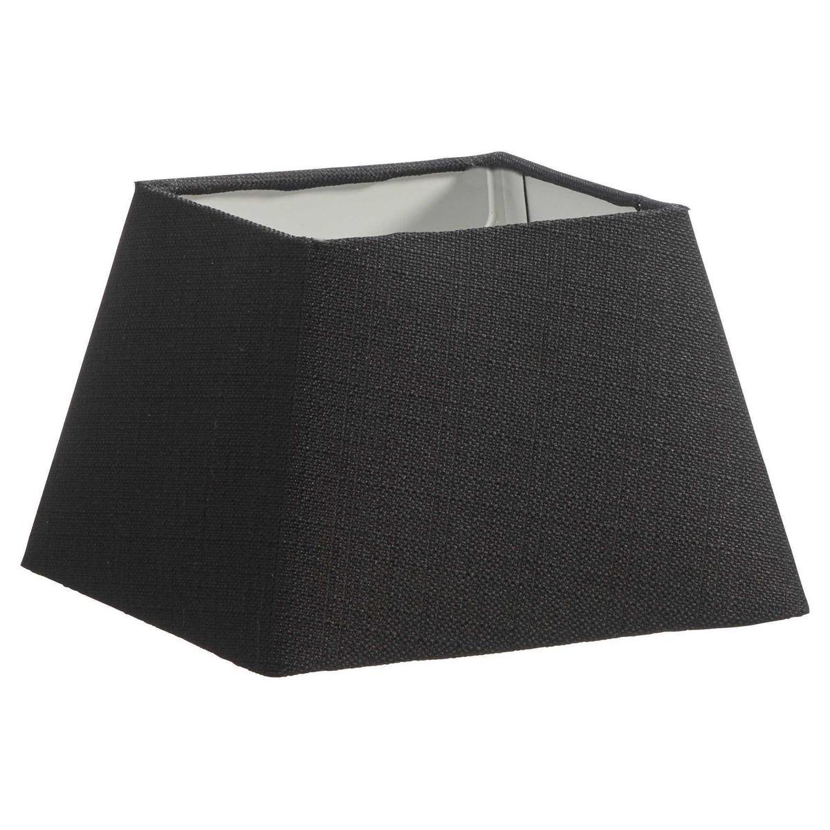 Exclusieve Lucy's Living Lampenkap Textiel - zwart - 20 x 20 cm - vierkant - verlichting - lamp onderdelen - wonen - rechthoekig