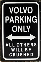 Wandbord - VOLVO parking only -20x30cm- | bol.com
