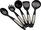 Set Keukengerei - Schuimspaan klein - Schuimspaan groot - soeplepel - spagettilepel - spatel -