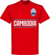 Cambodja Team T-Shirt - Rood - XS