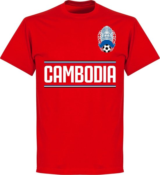 Cambodja Team T-Shirt - Rood - XS