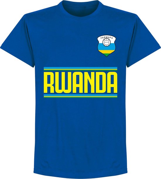 Rwanda Team T-Shirt - Blauw - XXL