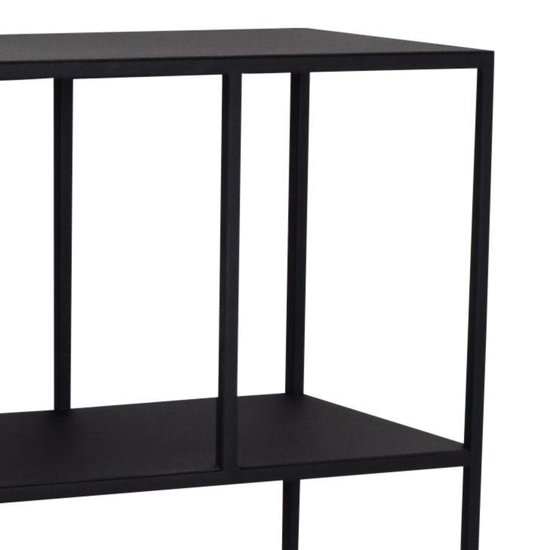 LOFT42 Panel Sidetable Zwart Metaal 80x80x28 bol