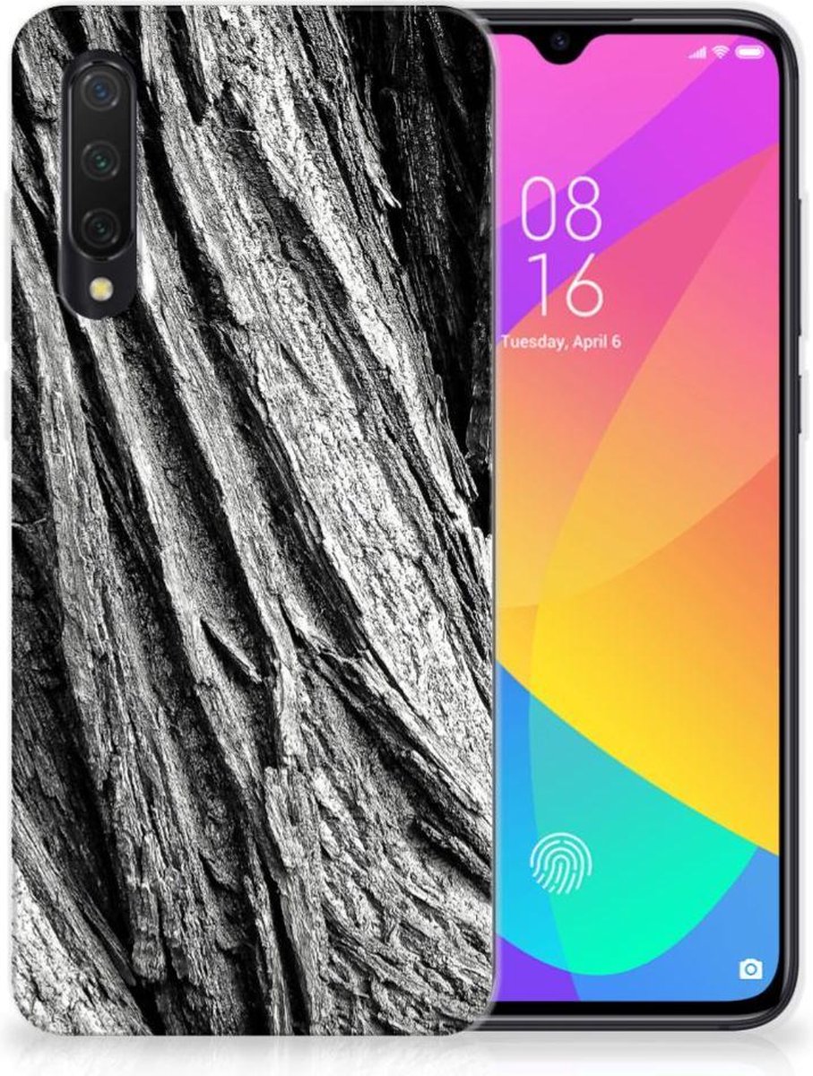 Bumper Hoesje Xiaomi Mi 9 Lite Boomschors Grijs