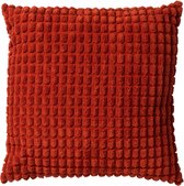 Dutch Decor ROME - Sierkussen 45x45 cm - 100% polyester - effen kleur - Potters Clay - oranje - Inclusief binnenkussen