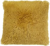 Dutch Decor Sierkussen Fluffy 45x45 cm mosterd