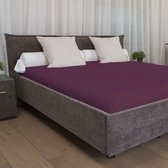 Dorsoo Hoeslaken Jersey Aubergine 140-160/200-220 cm