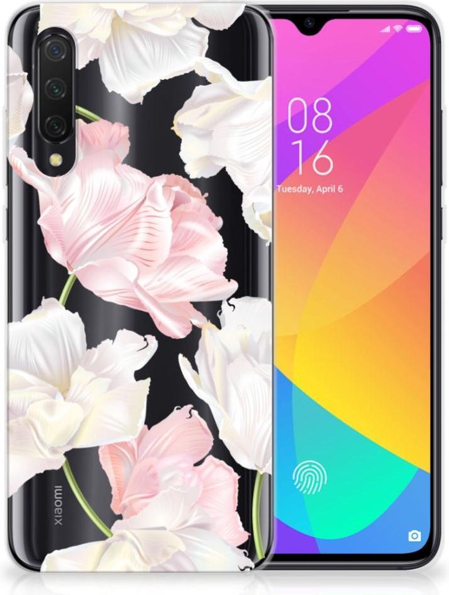 Back Cover voor Xiaomi Mi 9 Lite TPU Case Lovely Flowers