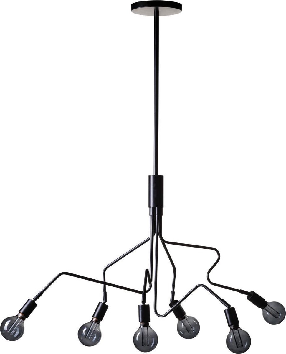 ETH Hanglamp Viper 6 lichts 165cm / Zwart