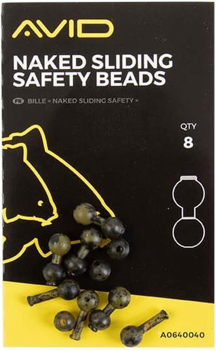 Avid Carp Avid Terminal Tackle Naked Sliding Safety Beads (8 pcs)