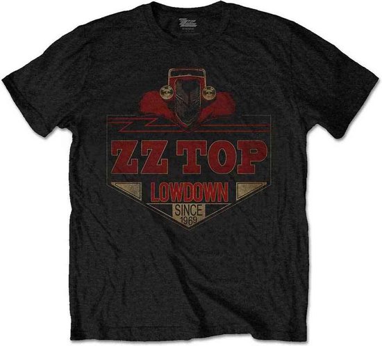 ZZ Top T Shirt Lowdown Band Logo New Official Men's Black - Foto 6