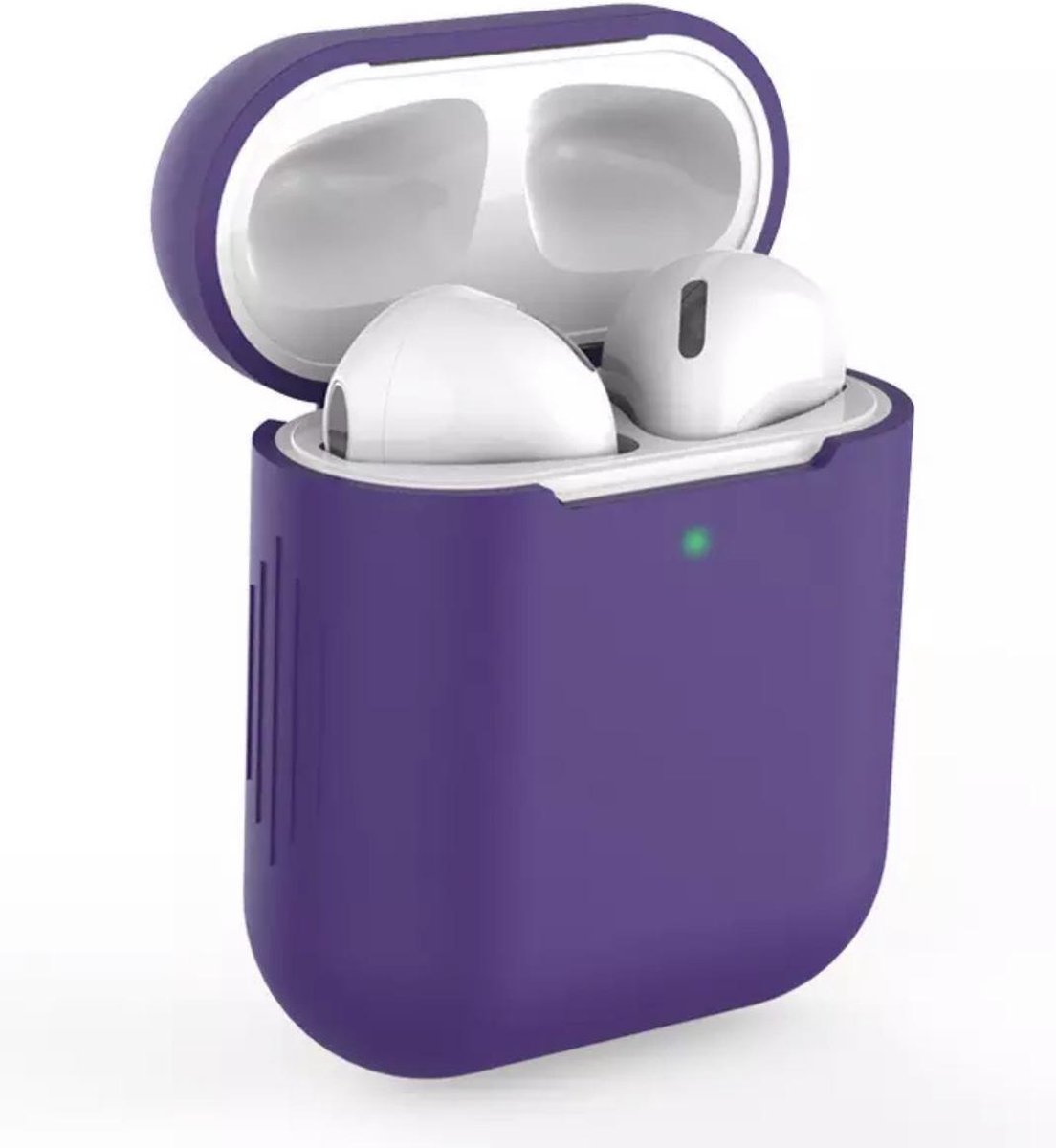 Bescherm Hoes Cover Case geschikt geschikt voor Apple AirPods (Siliconen) - Paars