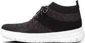FitFlop - Uberknit Slip-On High Top Sneaker - Sneaker laag gekleed - Dames - Maat 37 - Zwart;Zwarte - J30-501 -Black/Bronze Metall