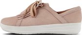 FitFlop - F-Sporty Ii Lace Up Fringe Sneakers - Veterschoen plat - Dames - Maat 41 - Roze - J97-535 -Dusky Pink Suede