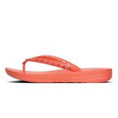 FitFlop - Iqushion Ergonomic Flip-Flops Crystal - Teenslippers - Dames - Maat 36 - Oranje - K39-580 -Sunshine Coral TPU