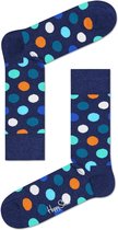 Happy Socks Big Dot Sokken - Blauw - Maat 41-46