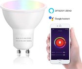 WiFi Smart Bulb GU10 LED Spot | RGB & Warm Wit WiFi Lamp | Slimme LED Spot werkt met Google Home, Alexa & Siri
