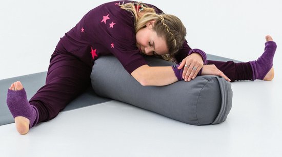 Yoga-Bolster yin - standard - round graphite Meditatiekussen YOGISTAR van YOGISTAR — afbeelding 4