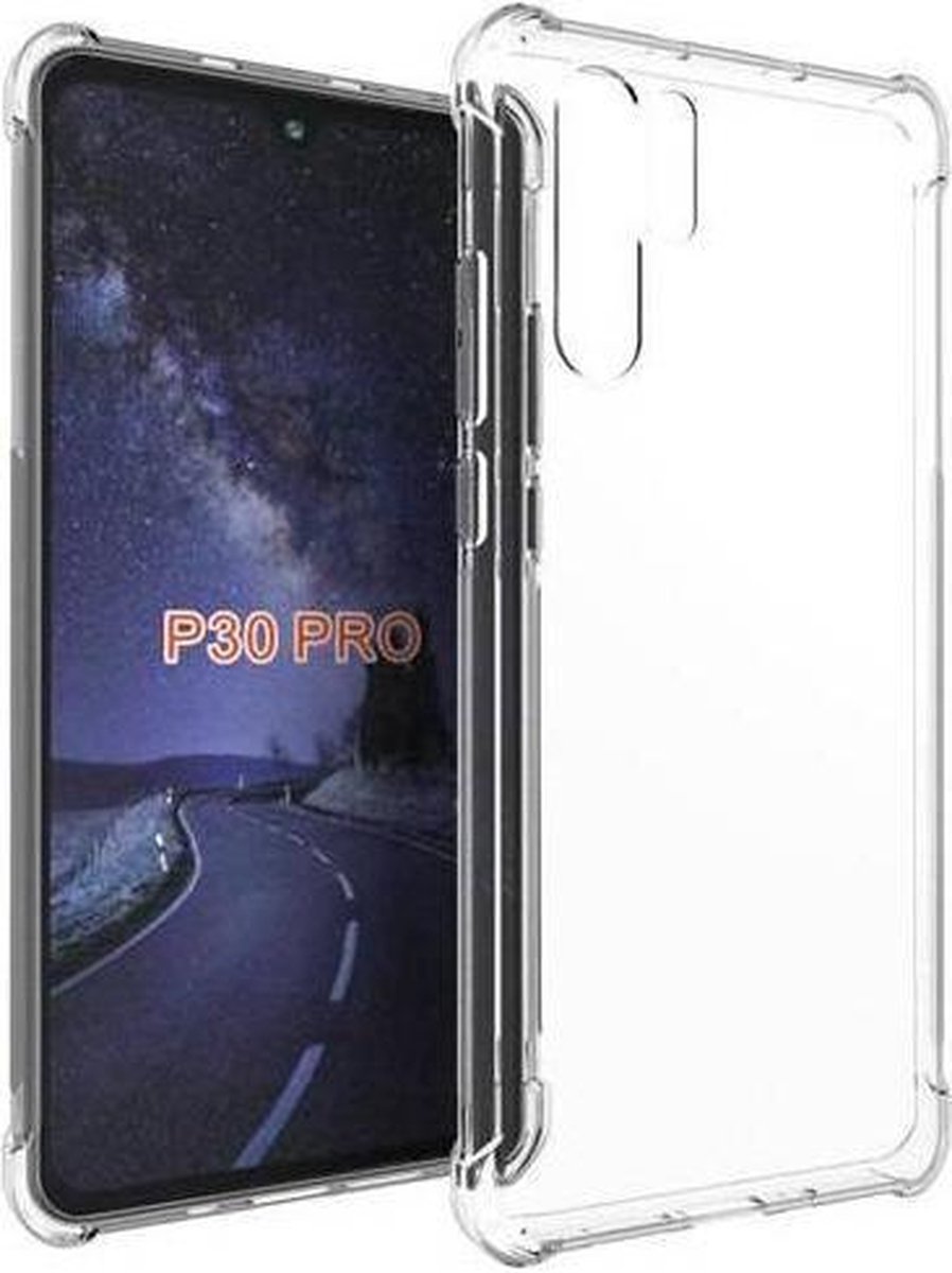 Huawei P30 Pro Transparant Anti Burst Shock Hoesje - van Bixb