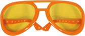 Folat - Oversized oranje Elvis bril - EK voetbal 2024 - EK voetbal versiering - Europees kampioenschap voetbal