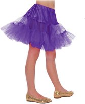 Feestkleding Petticoat lang paars meisje Maat 128