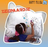 Happy Pillow - Zeepaardje kleurplaat op kussensloop inclusief textielstiften