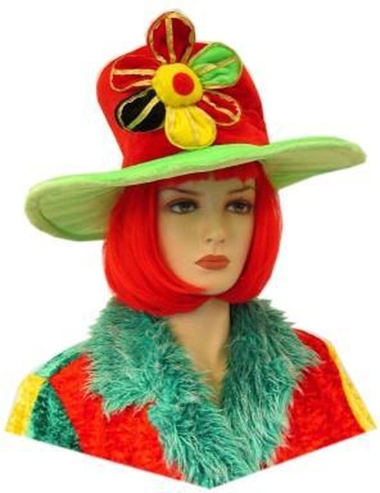 Flower Power bloemhoed voor volwassenen