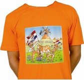 Oranje t - shirt Holland naar de top