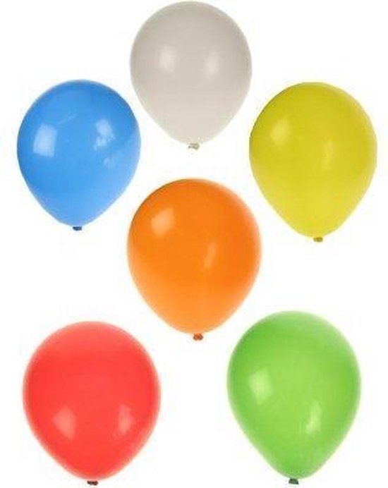 50 assorti kleuren ballonnen ca 27 cm