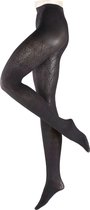 FALKE Herringbone Fantasiepanty 40796 - Volwassenen - L - Zwart