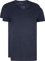RJ Bodywear Everyday - Gouda - 2-pack - T-shirt V-hals smal - donkerblauw -  Maat M