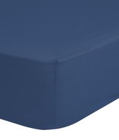Jersey hoeslaken, denim blauw - 90 x 220 cm