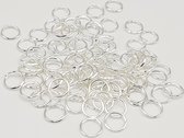 Ringetjes 6 mm silver plated