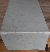 Luxe Stoffen Tafelloper - Set van 2 - Hoogwaardig - All Over Beige - 50 cm x 140 cm