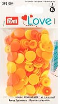 Prym Love Color snaps drukknopen 12,4 mm geel / oranje