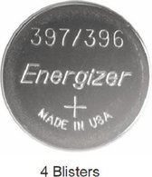 4 stuks (4 blisters a 1 stuk) Energizer Silver Oxide 396/397 forniturenpack