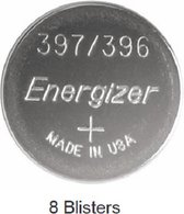 8 stuks (8 blisters a 1 stuk) Energizer Silver Oxide 396/397 forniturenpack