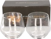 2x Whisky glazen transparant 360 ml  - Whisky glas 2 stuks