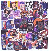 Sticker mix Stranger Things - 50 stuks - voor laptop, muur, raam etc.